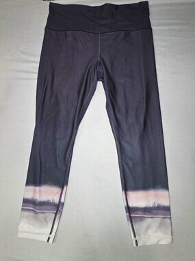 Athleta Elation 7/8 Tights Navy Ombre Leggings Size L